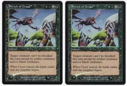 Shriek of Dread x2 2x 2001 Planeshift FOIL Black Common Instant MTG NM AZ1 - Image 1