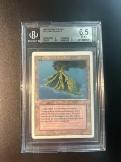 1994 MTG Revised Edition Volcanic Island Magic the Gathering BGS 6.5 - Image 1
