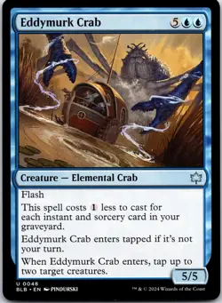 Eddymurk Crab 48 Uncommon Bloomburrow Magic: The Gathering Near Mint - Image 1
