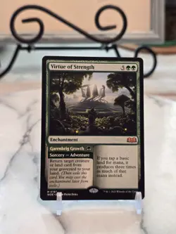 MTG Virtue of Strength Wilds of Eldraine Regular LP - Image 1