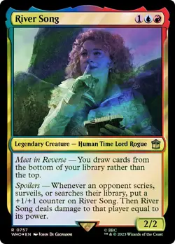 MTG FOIL River Song Surge Foil - Doctor Who Commander #757 - Image 1