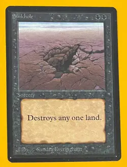 MTG SINKHOLE Beta (OldManMTG 007-835) - Image 1