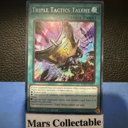 TRIPLE TACTICS TALENT SECRET RARE 1ST EDITION RA01-EN063 MINT/NM YUGIOH! - Image 1