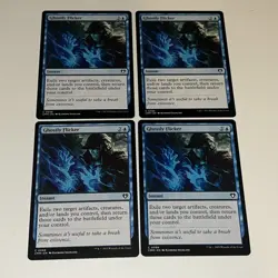 4x GHOSTLY FLICKER - Commander Masters MTG MINT - Image 1