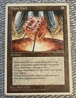 MTG MANA VAULT RARE MAGIC THE GATHERING ARTIFACT MANA ROCK MTG COMMANDER - Image 1