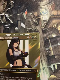 Tifa, Martial Artist (Borderless) (Surge Foil) Commander: Final Fantasy Foil - Image 4