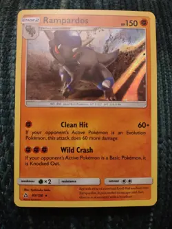 Rampardos 65/156, Holo Rare, 2018 Ultra Prism, NM - Pokemon TCG - Image 1