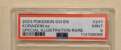 Pokemon TCG Koraidon ex SV1 EN 247 - Scarlet & Violet Base Set Holo PSA 9 RARE - Image 2