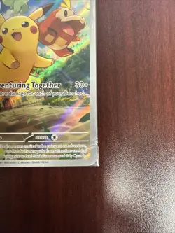 Pokemon TCG Pikachu 027 Promo Holo Black Star Paldea Evolved Sealed - Image 4