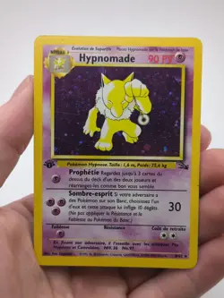 Pokemon Hypno 1st Edition Holo 8/62 Base Set French WOTC Vintage Rare - Image 1