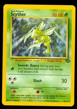 Pokemon SCYTHER 26/64 Jungle - RARE - Lightly Played - Image 1