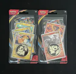 2x Pokemon Chaos Rising Single Pack Blisters Reshiram & Pawmot Promo Sealed Pack - Image 1