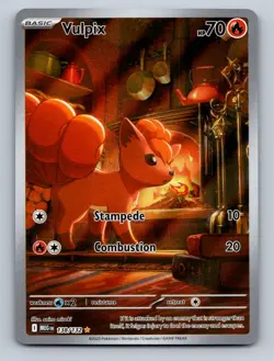Pokemon TCG Vulpix Holo Illustration Rare ME01: Mega Evolution 138/132 - Image 1