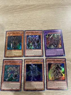 Yugioh Cards Destiny Hero Dragoon Plasma Dogma Dreadmaster Holos Set With Gift! - Image 1