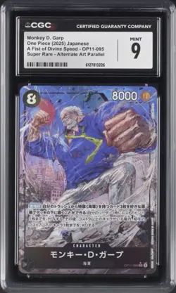 One Piece Monkey D. Garp OP11-095 Alternate Art Parallel – CGC 9 Mint – Japanese - Image 1