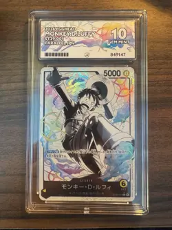 ACE 10 Monkey D Luffy ST29-001 Egghead One Piece card game - Image 1