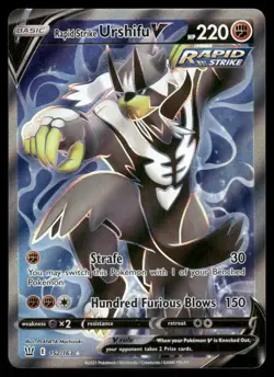 Pokemon Cards Rapid Strike Urshifu V 152/163 Battle Styles Ultra Rare NM - Image 1