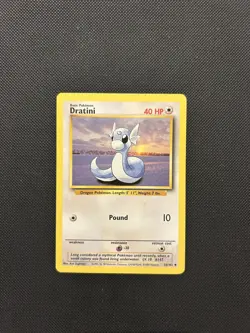 Dratini 26/102 | Base Set | Non Holo Pokemon Card LP - Image 1