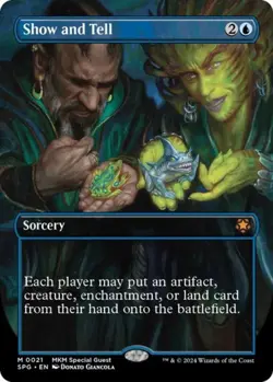 Show and Tell (Borderless) - Near Mint MTG Special Guests - Image 1