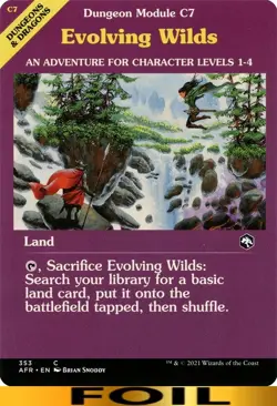 Evolving Wilds ** FOIL SHOWCASE ** #353 - Forgotten Realms - CUC MTG - Image 1