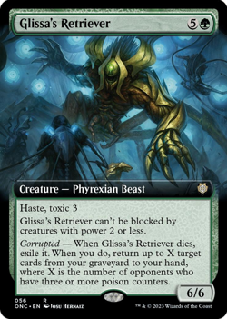 Glissa's Retriever Extended Art Phyrexia: All Will Be One Commander MTG Rare - Image 1