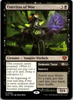 Emeritus of Woe 80 Mythic Secrets of Strixhaven Magic: The Gathering Near Mint - Image 1