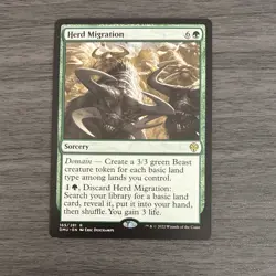 Wizards of the MTG 10-Card Lot Herd Migration, Forest DMU/OTJ/SNC/ELD/ZNR WL11 - Image 1