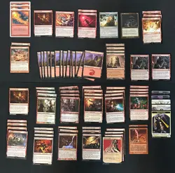Pauper Mono Red Rally Competitive MTG Magic 60 Card Deck and 15 Card Sideboard - Image 1