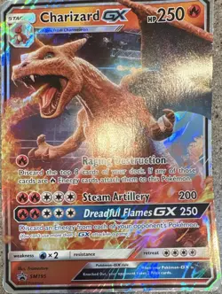 Pokemon Charizard GX SM195 Full Art Promo Holo Pokemon TCG Card English 2019 - Image 1