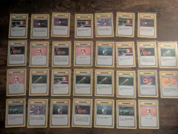 Lot Of 30 Base Set Shadowless Pokemon Trainer Cards - Image 1