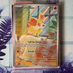 Pokemon TCG Fennekin SEALED Mega Evolution Promo Pokemon Center Stamped - Image 1