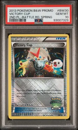 2013 POKEMON B&W PROMO 2ND PLACE-BATTLE ROAD SPRING #BW30 VICTORY CUP PSA 10 - Image 1