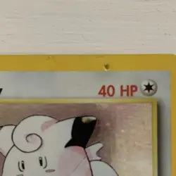 DAMAGED Pokemon Clefairy Base Set Holo Rare 5/102 Basic 40 HP English 1999 Card - Image 3