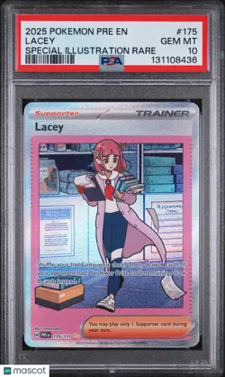 2025 Pokemon Prismatic Evolutions Lacey Special Illustration Rare PSA 10 175/131 - Image 1