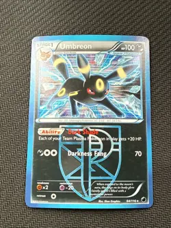 Umbreon 64/116 Plasma Freeze Holo Rare Pokemon - Image 1