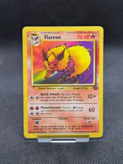 Flareon 19/64 Jungle Set Non Holo Rare Pokemon WOTC LP/Played - Image 1