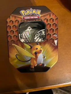 Pokemon coin lot - tin full - jumbo coins and small coins and vstar marker - Image 1