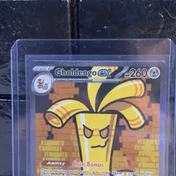 Pokemon Paradox Rift Gholdengo ex 252/182 Special Illustration Rare SIR NM - Image 2