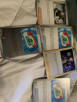 Pokemon Card Lot Of 200+ Cards Holos, Reverse Holos, Trainers, everything in pic - Image 3