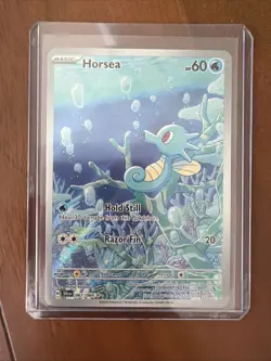 Pokemon TCG Horsea Full Art Holo Card Shrouded Fable Illustration Rare, 067/064 - Image 1
