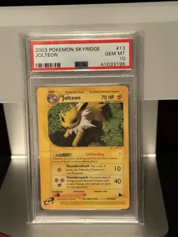 Jolteon PSA 10 NEW CERT Skyridge 13/144 Pokemon Regular - Image 1
