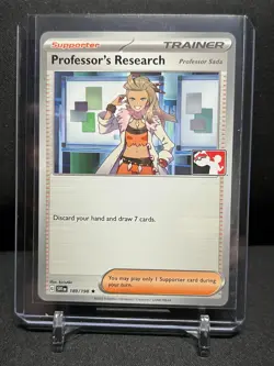 Professor's Research 189/198 Stamped Promo Pokemon 2023 Prize Pack Series 3 NM - Image 1