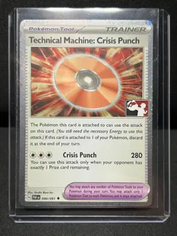 Technical Machine: Crisis Punch 090/091 Holo Stamped Promo Pokemon Prize Pack NM - Image 1