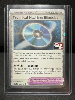 Technical Machine: Blindside 176/182 Holo Stamped Promo Pokemon Prize Pack NM - Image 1