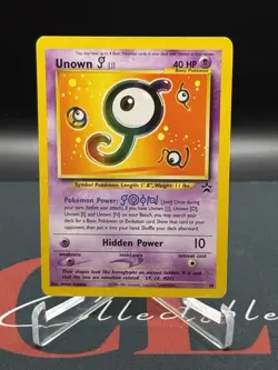 2001 Pokemon Unown J 38 Black Star Promo Rare Vintage NM LP - Image 1