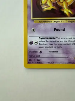 Pokemon Sabrina's Abra Wotc Promo Card 19/53 Basic English 2000 | NM - Image 5