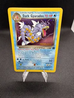 Pokemon Dark Gyarados Prerelease Promo #8 Vintage WOTC NMint Hz6 *SWIRLGANG* - Image 1