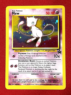 Pokemon card Pokemon MEW HOLO Black Star Promo #9 - Image 1