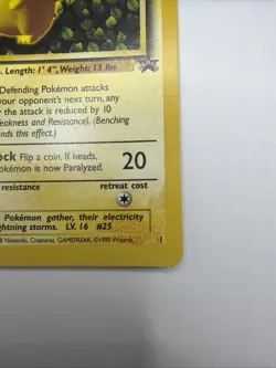 1999 Pokemon Pikachu #1 Black Star Promo - Image 4