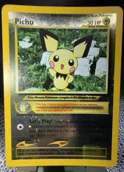 Pichu Promo 35 WoTC Black Star Promo Pokemon Card Holo Foil Rare NEVER PLAYED. - Image 1